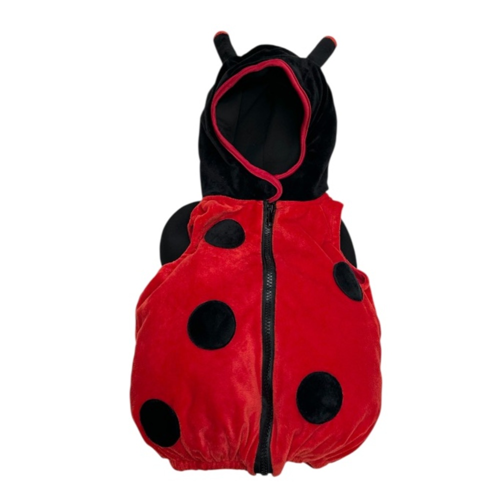 Plush Red and Black Ladybug Costume